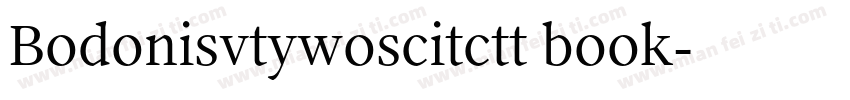 Bodonisvtywoscitctt book字体转换